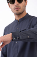 CHARCOAL BLENDED KAMEEZ SHALWAR
