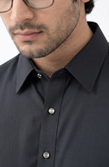 DARK-GREY BLENDED KAMEEZ SHALWAR