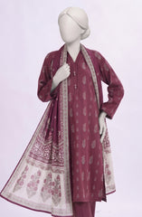 3 PIECE - PRINTED LAWN STITCHED
