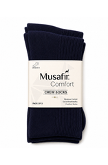 MUSAFIR COMFORT CREW SOCKS (PACK OF 3)