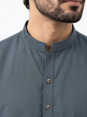 CHARCOAL-TEAL BLENDED KAMEEZ SHALWAR