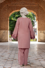 EMBROIDERED CROSS HATCH 2PCS UNSTITCHED