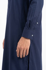 NAVY BLENDED KAMEEZ SHALWAR