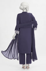EMBROIDERED CAMBRIC STITCHED 3 PIECE