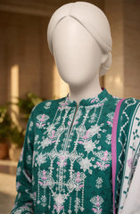EMBROIDERED PRINTED CAMBRIC STITCHED 3 PIECE