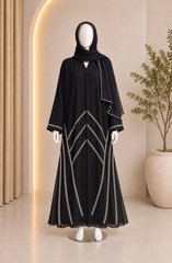 BLACK CASUAL ABAYA