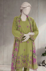 EMBROIDERED CAMBRIC 3PCS UNSTITCHED