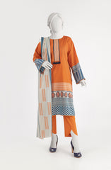 SUMMER'23 EDITION 2.0 BICOLOR GEO PRINTED LAWN 3PC UNSTITCHED