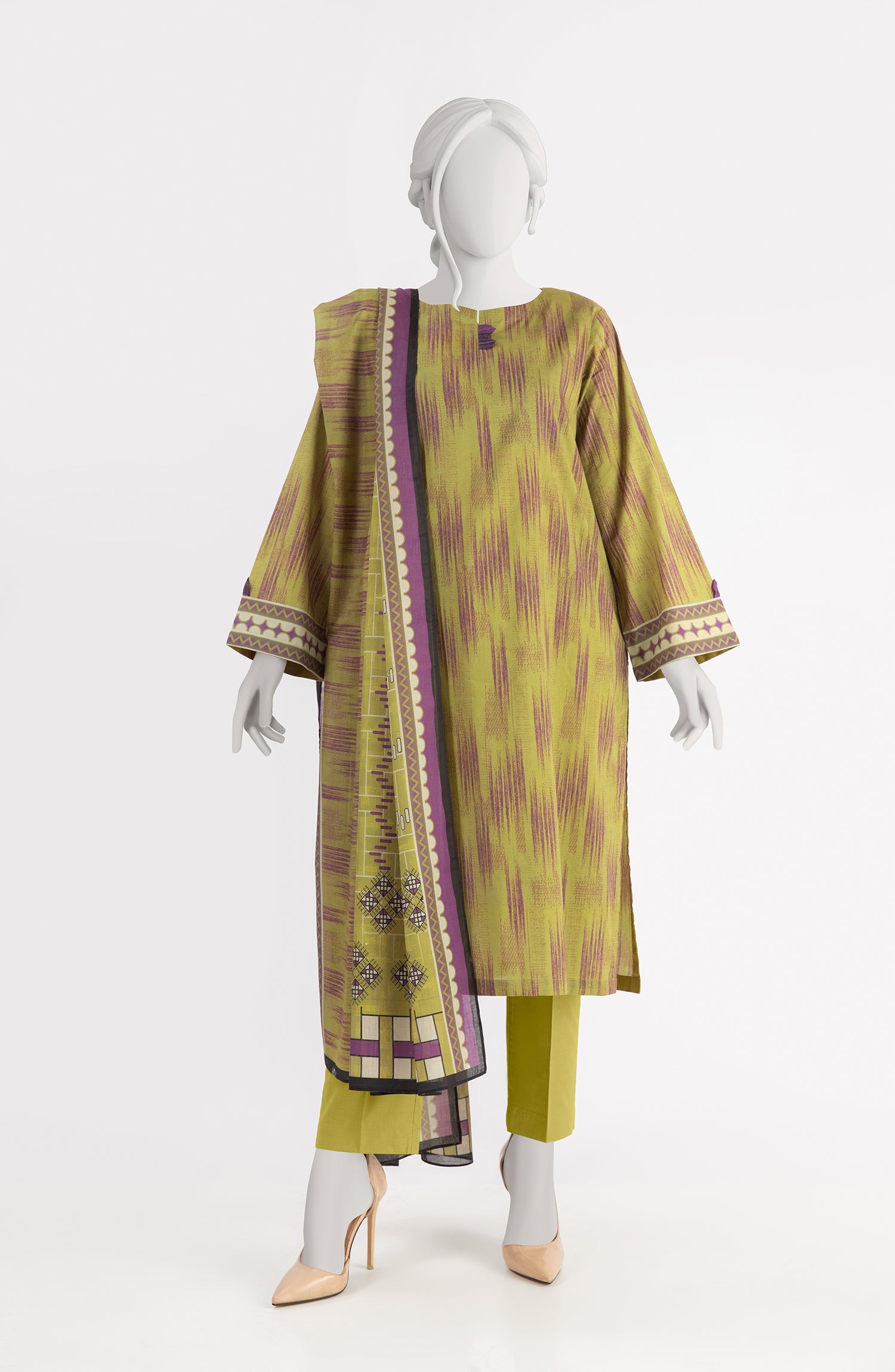 SUMMER'23 EDITION 2.0 FLOURISHED IKAT PRINTED LAWN 3PC UNSTITCHED