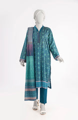 SUMMER'23 EDITION 2.0 OCEANIC WAVES PRINTED LAWN 3PC UNSTITCHED