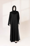 HADEED EMBROIDRED SIDE PANEL ABAYA