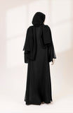 HADEED EMBROIDRED SIDE PANEL ABAYA