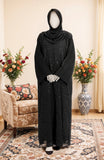 BLACK GLITTER ABAYA