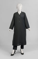 MONOCHROME'23 BLACK DAHLIA CAMBRIC 1PC KURTI