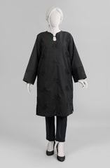 MONOCHROME'23 BLACK GRAINS EMBROIDERED 1PC KURTI