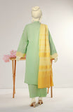 FESTIVE'23 EMBROIDERED TEA GREEN STITCHED 3PC SUIT
