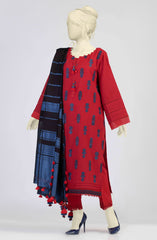 SPRING SUMMER'23 EMBROIDERED SELF JACQUARD LAWN 3PC UNSTITCHED