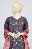 SPRING SUMMER'23 EMBROIDERED SELF JACQUARD LAWN 3PC UNSTITCHED