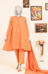 JACQUARD WOMEN STITCHED 3PC SUIT