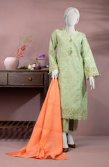 JACQUARD 3PC UNSTITCHED