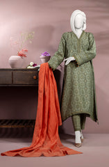 JACQUARD 3PC UNSTITCHED