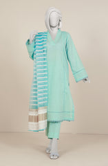 JACQUARD 3PC UNSTITCHED