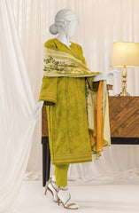 WINTER'24 PRINTED WOMEN STITCHED 3PC SUIT