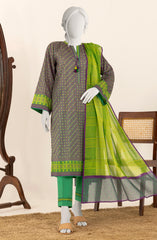 PRINTED LAWN STITCHED 3 PIECE