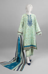 SUMMER'23 EDITION 2.0 IRREGULAR GEOMETRICS PRINTED LAWN 3PC UNSTITCHED