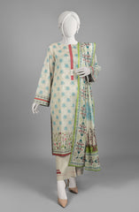 SUMMER'23 EDITION 2.0 NATURE CALM PRINTED LAWN 3PC UNSTITCHED