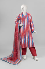 SUMMER'23 EDITION 2.0 VERTICAL DECOR PRINTED LAWN 3PC UNSTITCHED