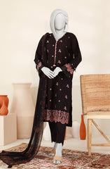 EMBROIDERED 3PC UNSTITCHED