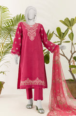 EMBROIDERED 3PC UNSTITCHED