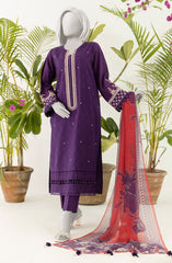 EMBROIDERED 3PC UNSTITCHED