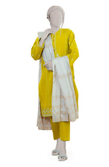 EMBROIDERED JACQUARD STITCHED 3 PIECE