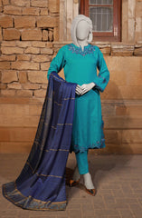 EMBROIDERED JACQUARD STITCHED 3 PIECE