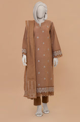 WINTER'24 EMBROIDERED ZARI TAAR 3PCS UNSTITCHED