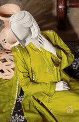 EMBROIDERED CAMBRIC STITCHED 3 PIECE