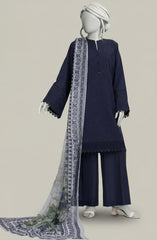 EMBROIDERED CAMBRIC 3PCS UNSTITCHED
