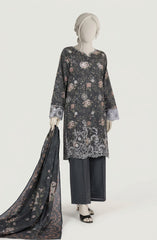 EMBROIDERED PRINTED LAWN 3PCS UNSTITCHED