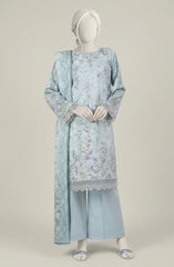 EMBROIDERED PRINTED LAWN 3PCS UNSTITCHED
