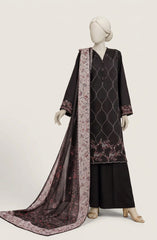 EMBROIDERED CAMBRIC 3PCS UNSTITCHED