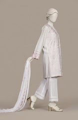 EMBROIDERED CAMBRIC 3PCS UNSTITCHED