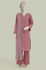 EMBROIDERED CAMBRIC 3PCS UNSTITCHED