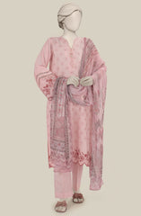 EMBROIDERED CAMBRIC 3PCS UNSTITCHED