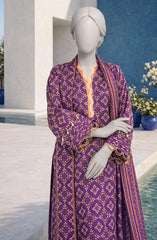 PRINTED TEXTURED LAWN 3PCS UNSTITCHED