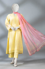 WINTER'23 WOMEN EMBROIDERED JACQUARD 3PC UNSTITCHED
