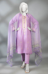 WINTER'23 WOMEN EMBROIDERED JACQUARD 3PC UNSTITCHED