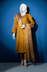 EMBROIDERED JACQUARD 3PC UNSTITCHED