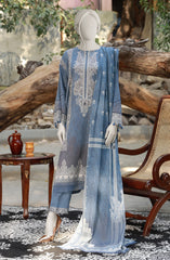 PRINTED HERRINGBONE VISCOSE 3PCS UNSTITCHED